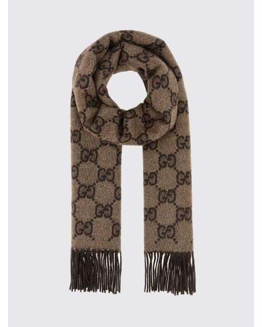 Sciarpa Di Cashmere Gg di Gucci in Natural da Uomo