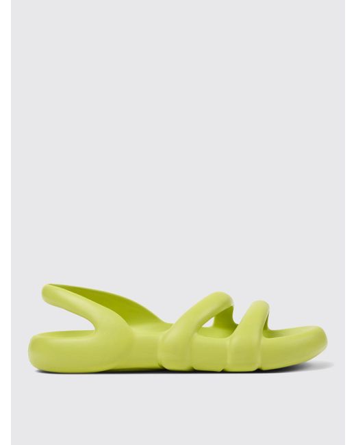 Camper Yellow Flat Sandals