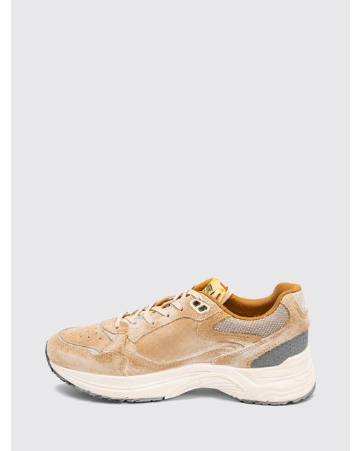 Autry Natural Hyperway Two-Tone Suede Sneakers With A Worn-Out Effect for men