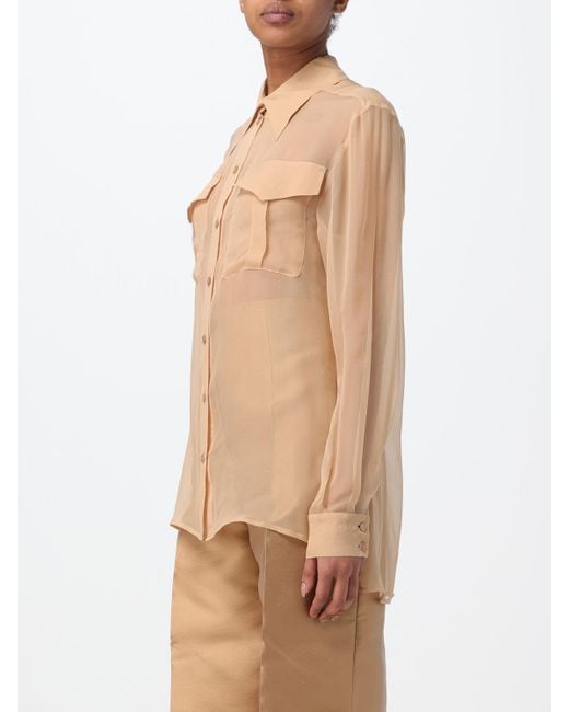Alberta Ferretti Natural Shirt
