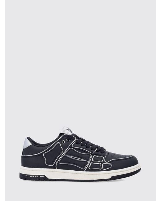 Amiri Blue Skel Leather Sneakers for men