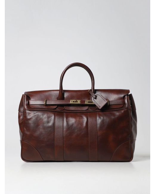 Brunello Cucinelli Travel Bag in Brown for Men Lyst
