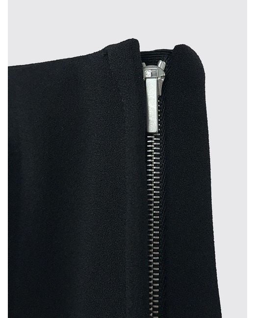 Jil Sander Black Polyester Pencil Skirt