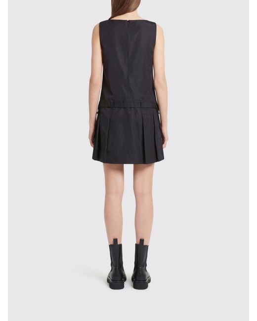 Ganni Black Recycled Fabric Cargo Dress
