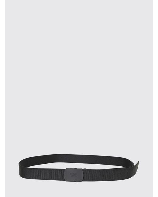 Y-3 White Adjustable Polyester Belt With Sliding Buckle for men
