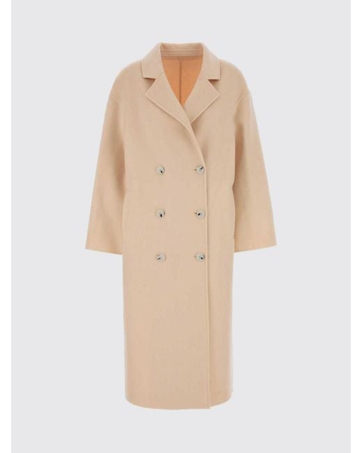 Loulou de Saison Natural Double-Breasted Wool And Cashmere Coat