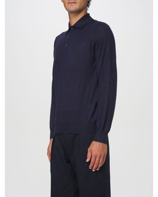 Brunello Cucinelli Polo Herren in Blue für Herren