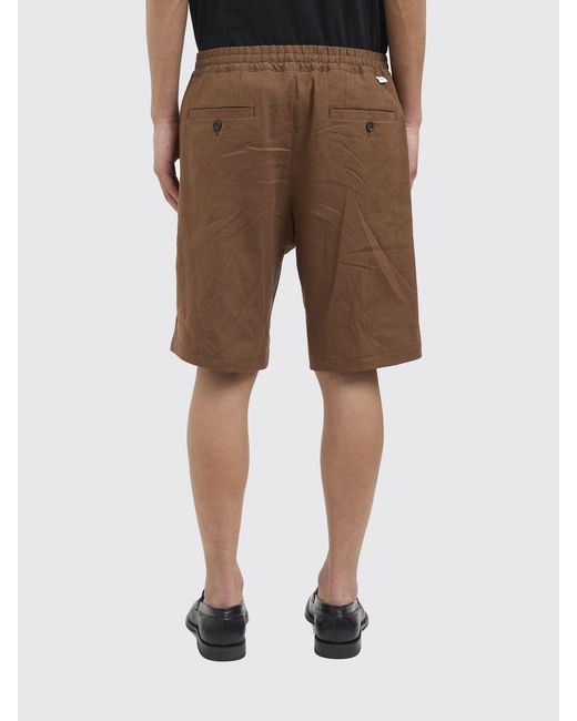 Paolo Pecora Natural Linen Blend Shorts for men