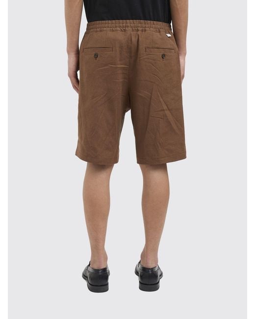 Paolo Pecora Natural Linen Blend Shorts for men