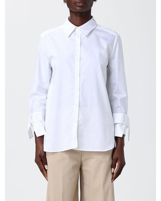 Hanita White Classic Cotton Shirt