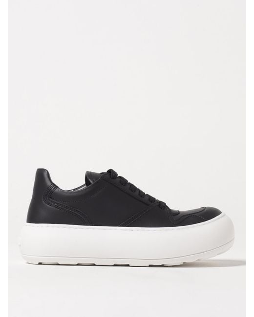 Moschino Couture Black Leather Sneakers for men