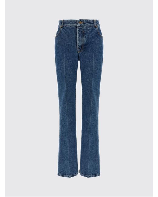 Balmain Blue Straight Denim Jeans