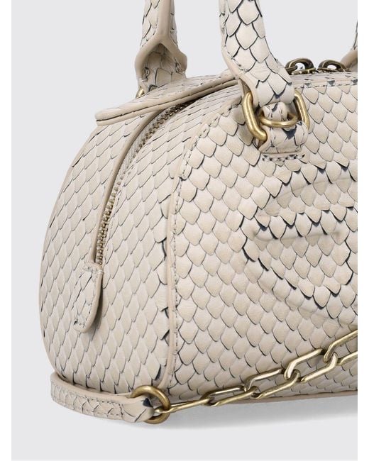 DIESEL Natural 1Dr Dome Print Leather Bag