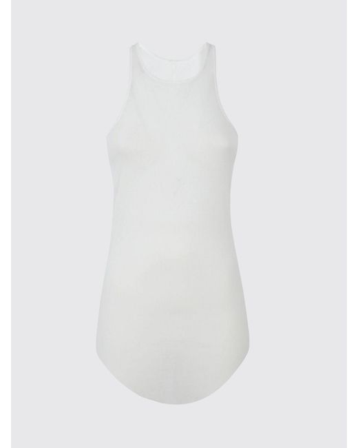 Rick Owens White Cotton Basic Top