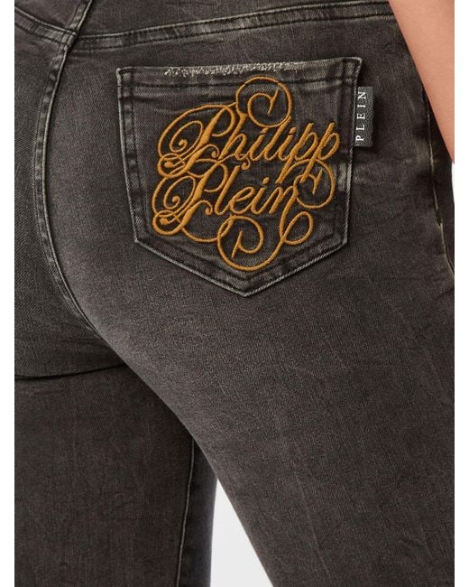 Vaqueros Skinny Fit De Denim Philipp Plein de color Black