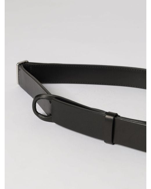 Orciani White Leather Nobuckle Belt for men