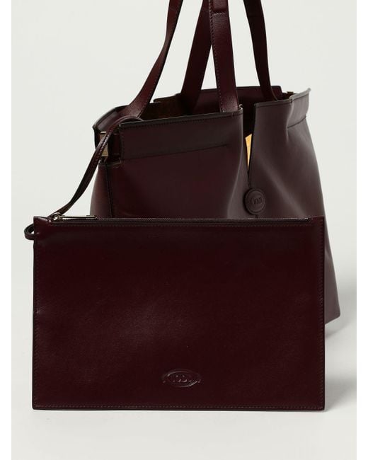 Tod's Purple Schultertasche Damen