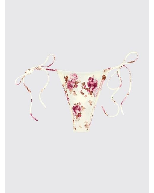 Magda Butrym Orange Printed Stretch Polyamide Bikini Briefs