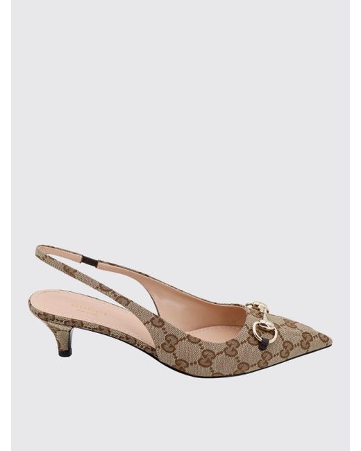 Gucci Natural Ballet Flats