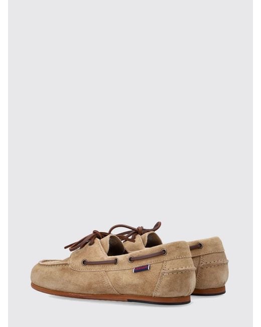 Sebago White Suede Owen Boat Loafers