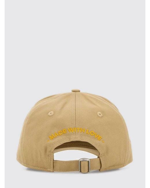 DSquared² Gray Logo Cotton Twill Cap for men