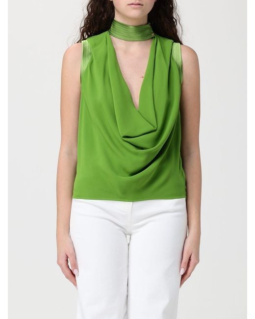 Elisabetta Franchi Green Viscose Top