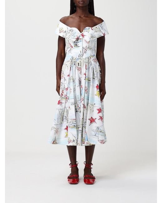 Antonio Marras White Midi Dress