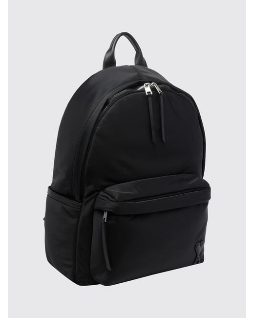 AMI Black Backpack for men