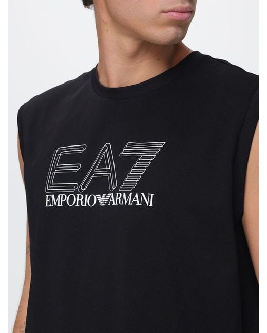 EA7 Black T-Shirt for men