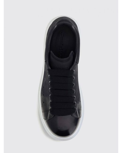 McQueen White Oversize Low-Top Calfskin Trainers With Chunky Sole for men