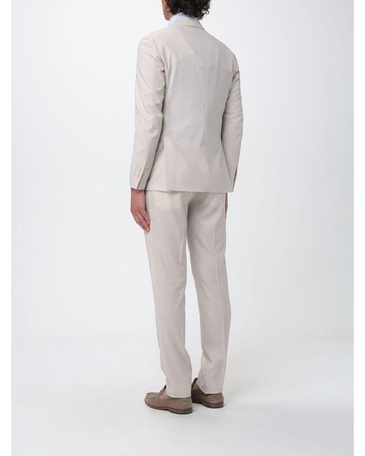 Lardini White Single-Breasted Virgin Wool Dress for men