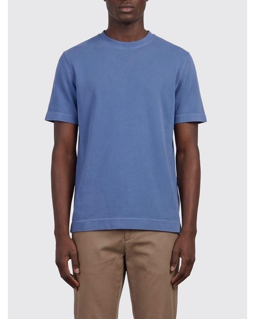 Circolo 1901 Blue Basic Cotton T-Shirt for men