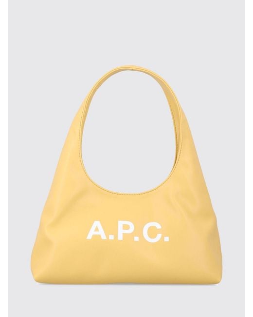 A.P.C. Yellow Ninon Synthetic Leather Bag