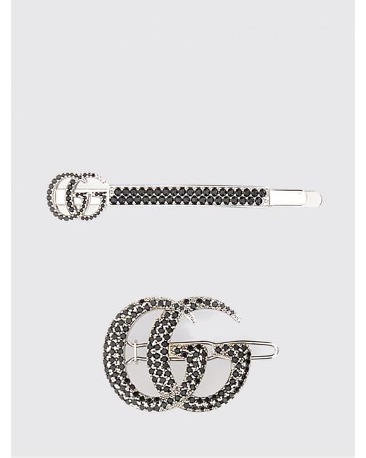 Set 2 Fermagli di Gucci in White