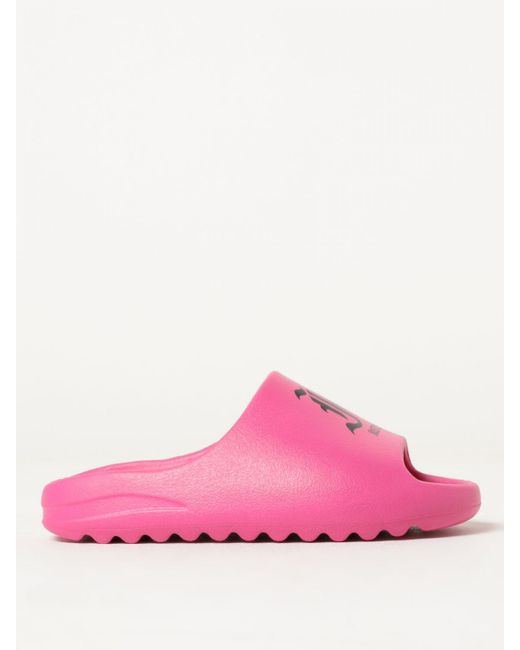 Just Cavalli Pink Flat Sandals