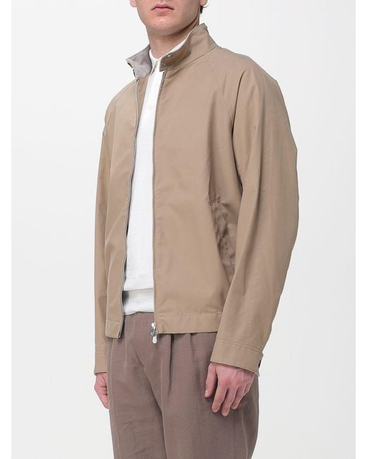 Brunello Cucinelli Natural Water-Repellent Nylon Windbreaker Jacket for men