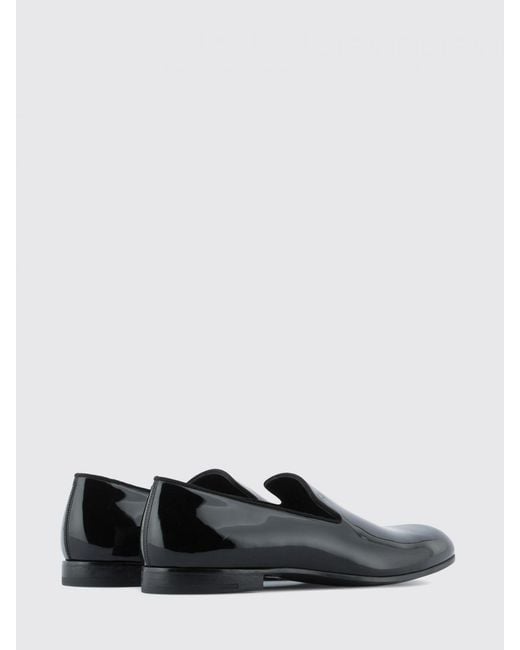Giorgio Armani White Patent Leather Loafers for men