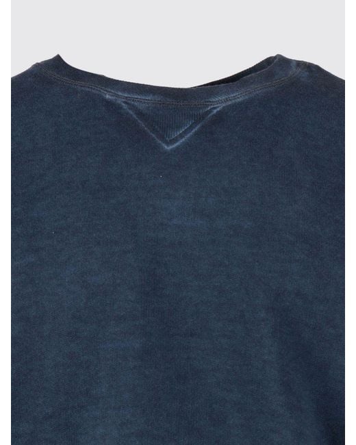 Dondup Blue Cotton Crew Neck Sweatshirt for men