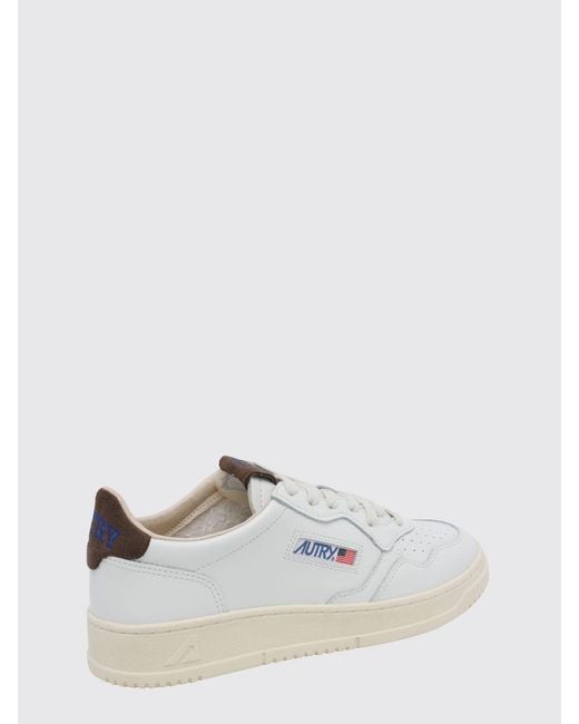 Autry White Medalist Low Top Trainers for men