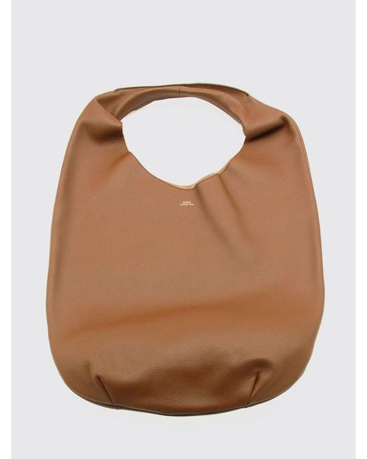 A.P.C. Brown Le Neige Large Shoulder Bag for men