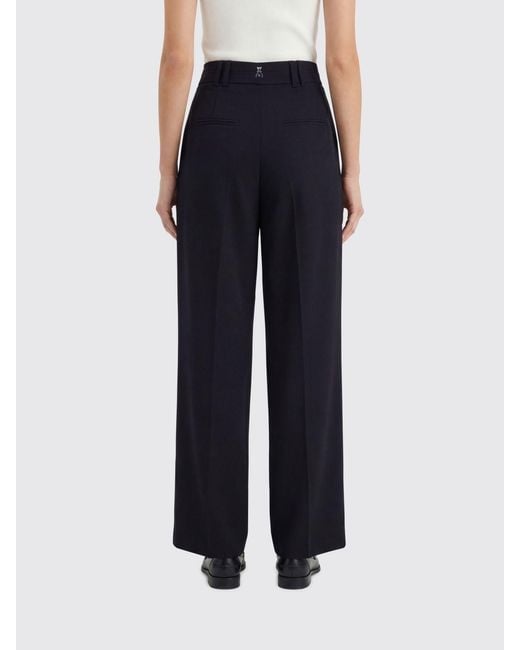 Patrizia Pepe Blue Viscose Blend Wide Leg Pants