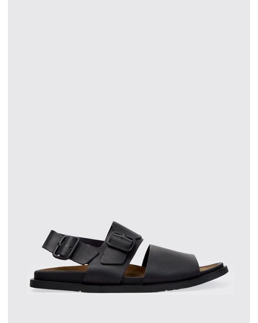 Camper White Lluc Leather Sandals for men