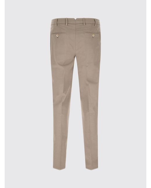 Brunello Cucinelli Natural Cotton Chino Trousers for men
