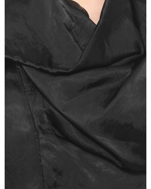 Rick Owens Black Cupro Top