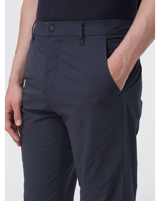People Of Shibuya Blue Technical Fabric Chino Trousers for men