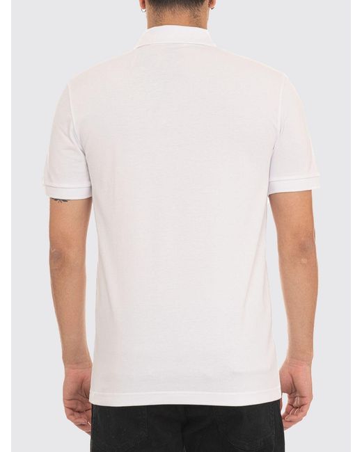 Boss White Basic Cotton Polo Shirt for men