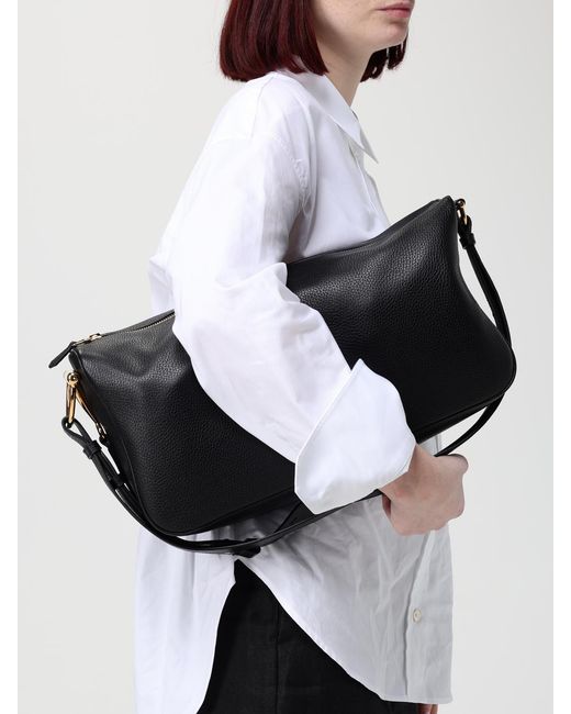 Gucci Black Half Horsebit Grained Leather Bag