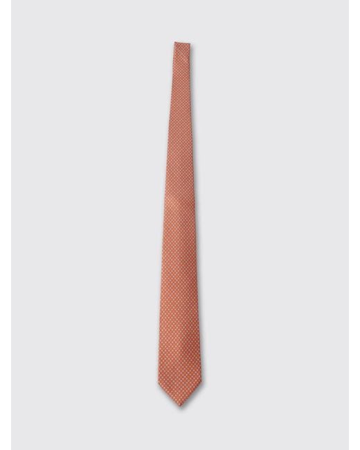 Ferragamo White Gancini Floral Print Silk Tie for men