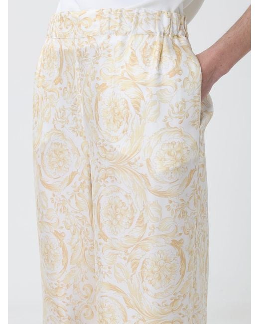 Versace White Palazzo Trousers