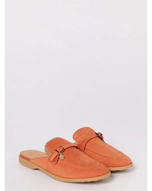 Tod's Brown Suede Slippers